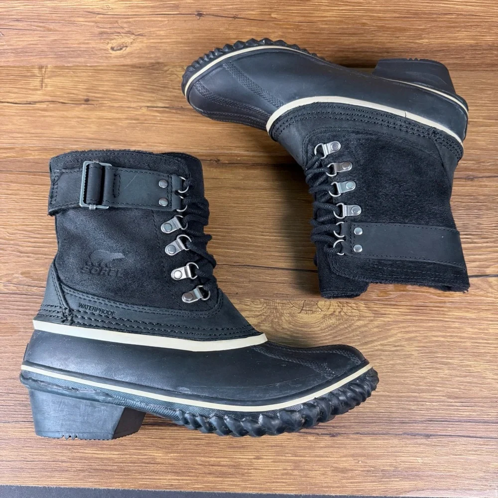 Sorel Winter Fancy Lace II Snow Boots‎ Waterproof Shoes Women’s Size 7.5